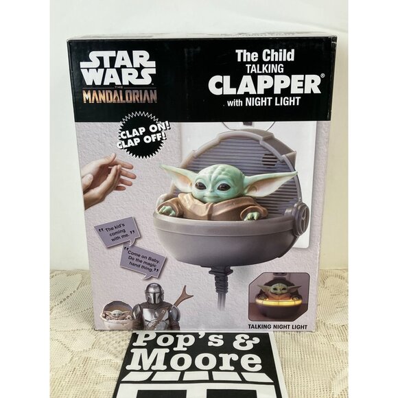 Star Wars The Mandalorian The Child Talking Clapper with Night Light Brand New - Picture 2 of 7